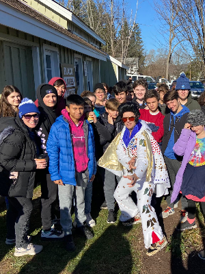 Rob and some of the TFHS crew marching in 2022