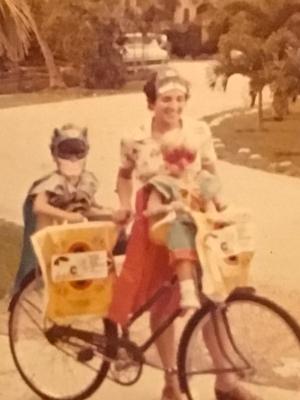 Caption in old Album says "Witch-mobile, 1974"