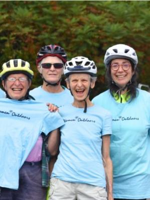 From last year's ride (L to R) Deb, Ruth, Tusi, and me!