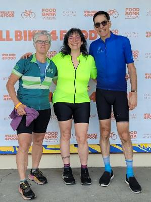 From last year's ride (L to R) Ruth, Mark, and me!